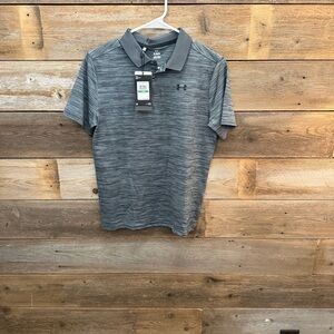 Under Armour boys Gray Polo Shirt